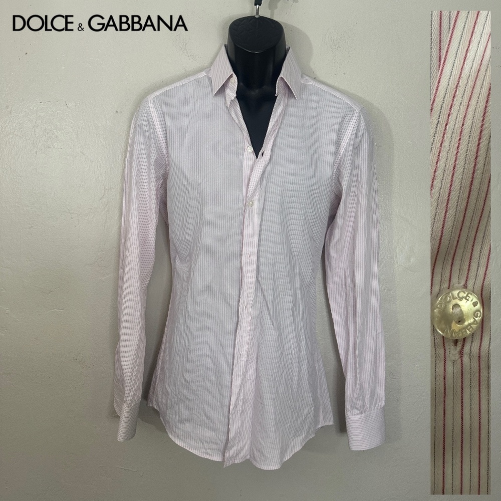 Dolce & Gabbana Long Sleeve Shirt EU 39 Neck 15.5 Gently worn Made in Italy